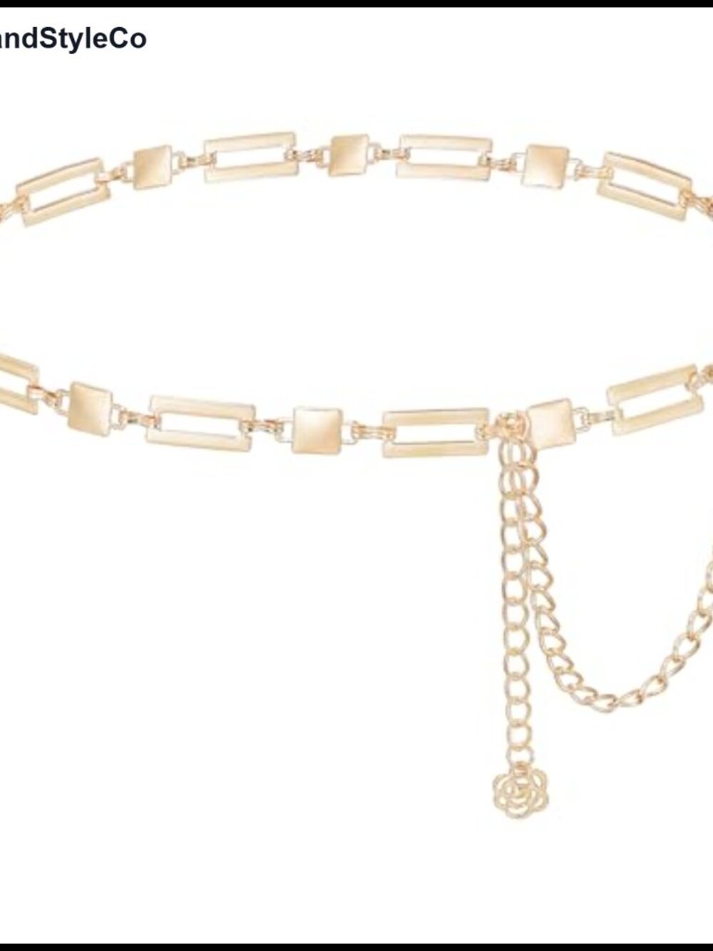 Metal Waist Chain Adjustable Chain Belt for Women